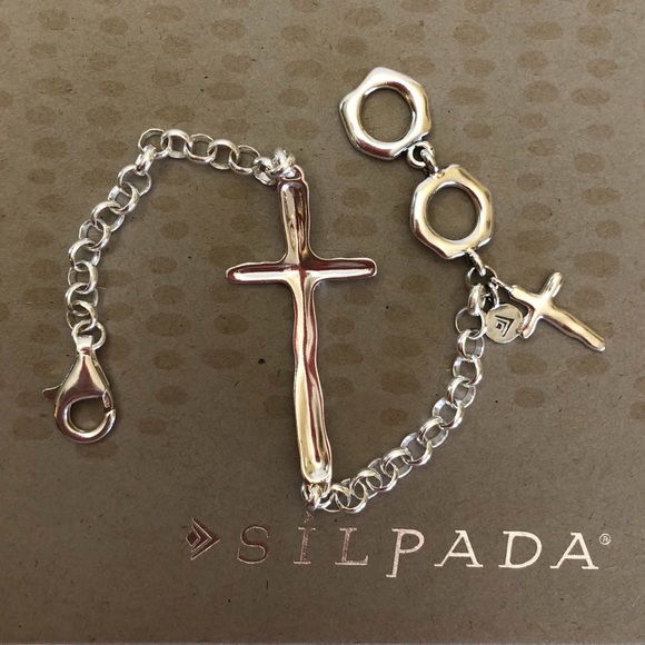 Silpada Cross ‘In Good Faith’ Sterling Silver bracelet BNIB - Picture 15 of 16